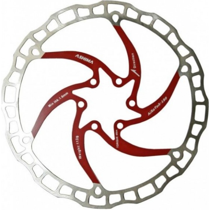 Stabdžių diskas 203  mm Ashima Ultralight ARO-08 red